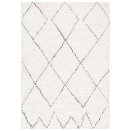 Safavieh 5 x 8 ft. Kenya Hand Woven Rectangle Area Rug Ivory & Grey KNY775A-5